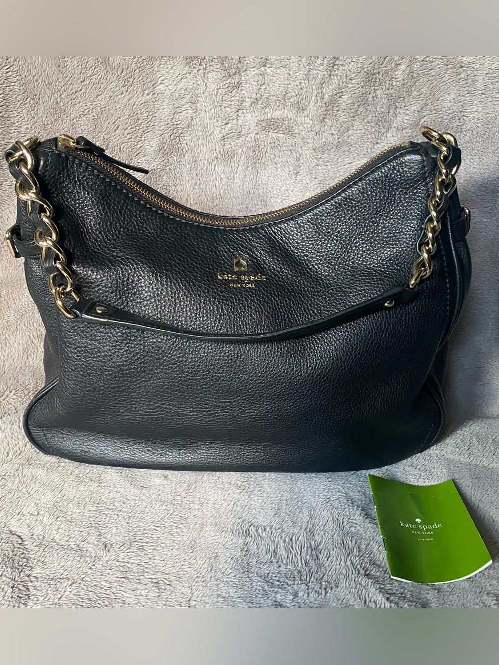 Kate Spade New York Black Pine Street Finley Leather Shoulder Bag